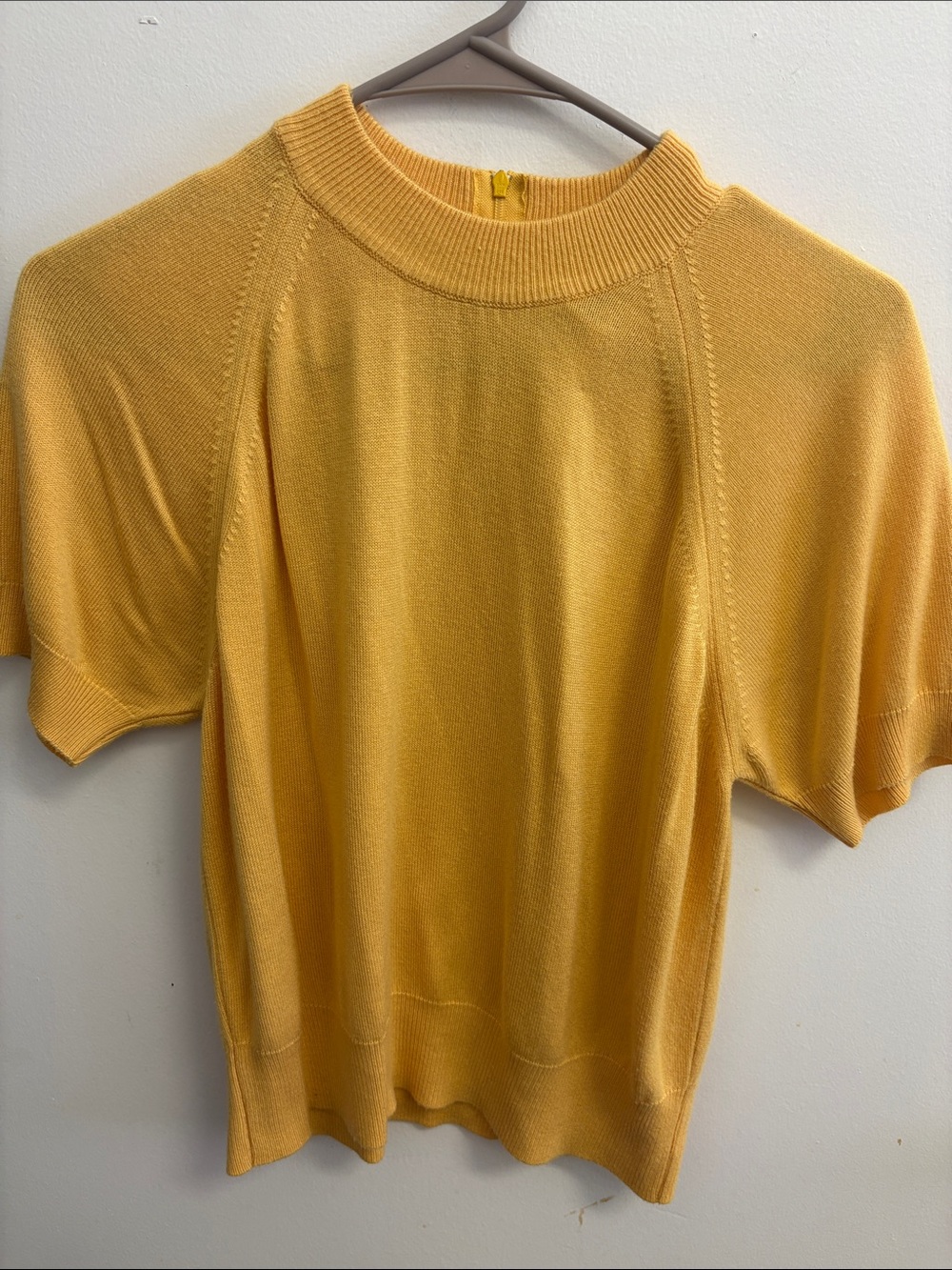 Designers Originals Yellow Short Sleeve Knit Top